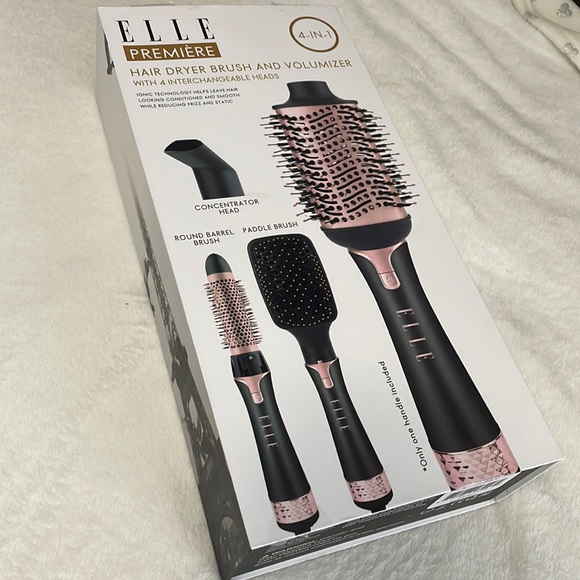 Elle Other - ELLE Premiere 4-in-1 hair dryer brush and volumizer